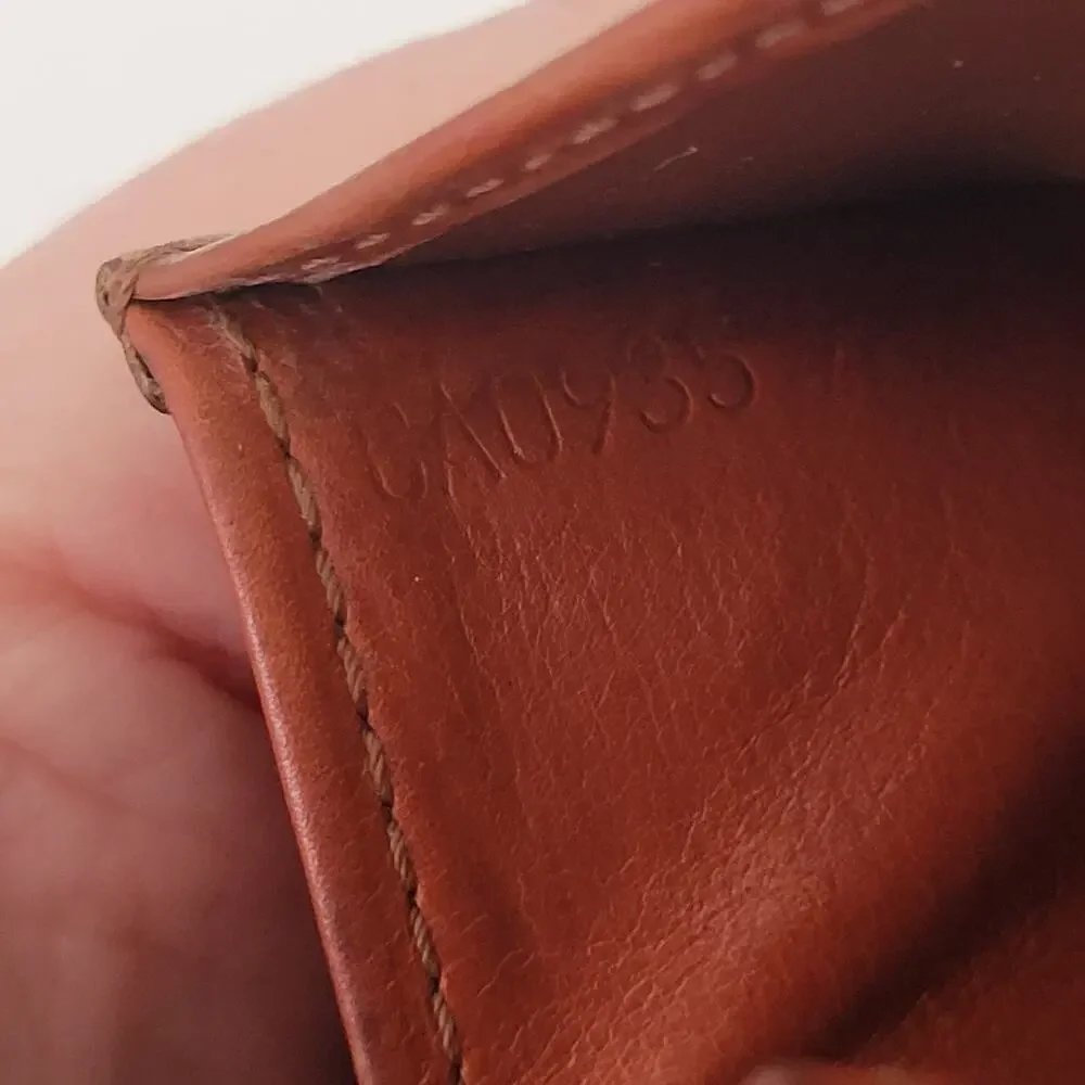 Louis Vuitton Epi Cartes Crédit Wallet Small Card Holder Brow Leather Retro Logo